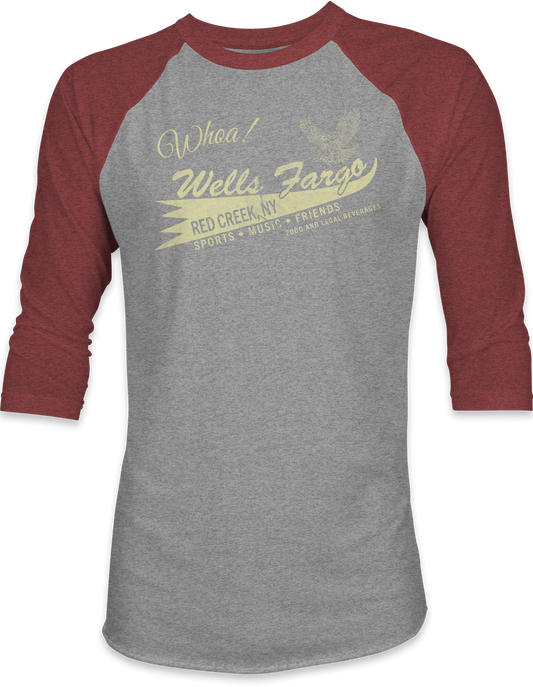 Wells Fargo 3/4-Sleeve Baseball Shirt