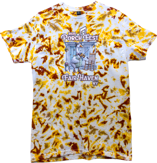 Fair Haven Porchfest 2025 Handmade Tie-Dye T-Shirt